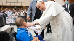 Pope Francis’ general audience in the Paul VI Hall at the Vatican, Aug. 3, 2021. Vatican Media.